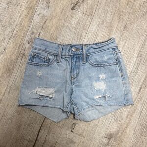 Old Navy Light Blue Distressed Kids Shorts